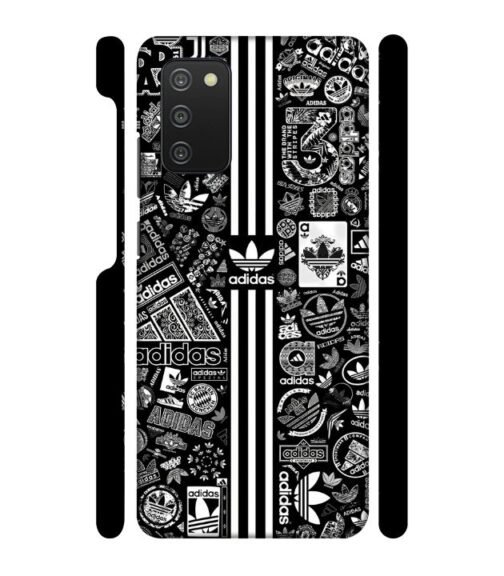 Multiple creative Adidas logo Samsung Galaxy F02 S Mobile Cover
