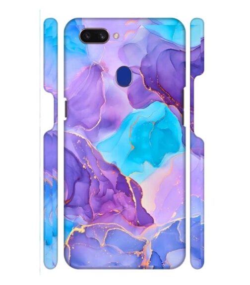 Abstract Multicolored marbel textured background Oppo F9 Pro Mobile Cover