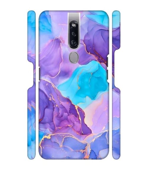 Abstract Multicolored marbel textured background Oppo F11 Mobile Cover