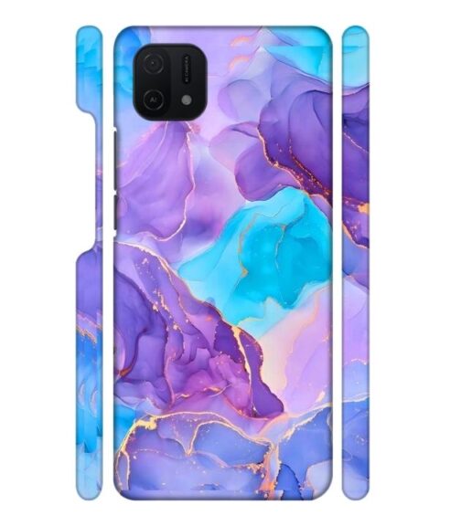 Abstract Multicolored marbel textured background Oppo A16 E Mobile Cover