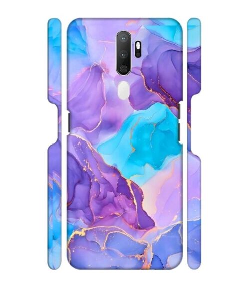 Abstract Multicolored marbel textured background Oppo A9 (2020) Mobile Cover