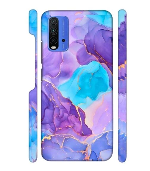 Abstract Multicolored marbel textured background Redmi 9 Power Mobile Cover
