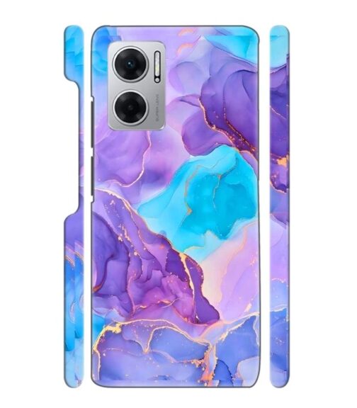 Abstract Multicolored marbel textured background Redmi 11 Prime (5G) Mobile Cover