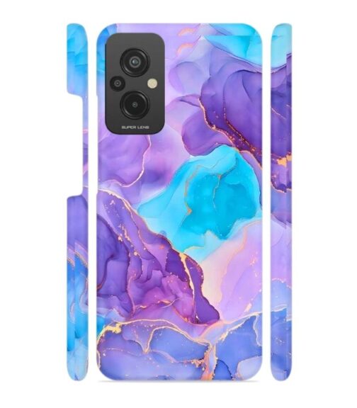 Abstract Multicolored marbel textured background Redmi 11 Prime (4G) Mobile Cover