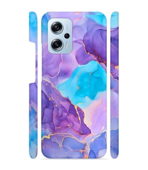 Abstract Multicolored marbel textured background Redmi K50i 5G Mobile Cover