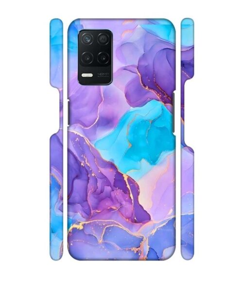 Abstract Multicolored marbel textured background Realme 9 (5G) Mobile Cover