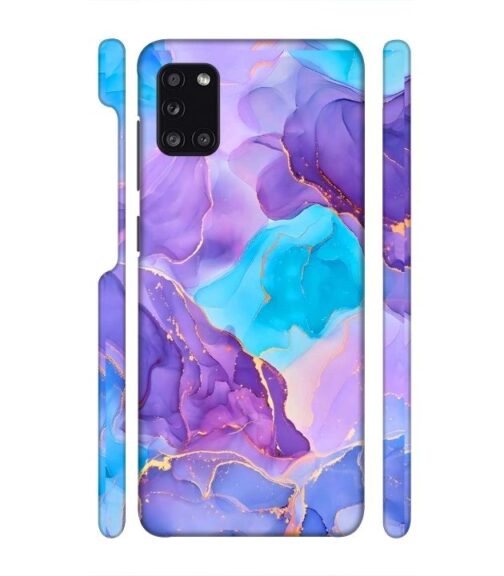 Abstract Multicolored marbel textured background Samsung Galaxy A31 Mobile Cover