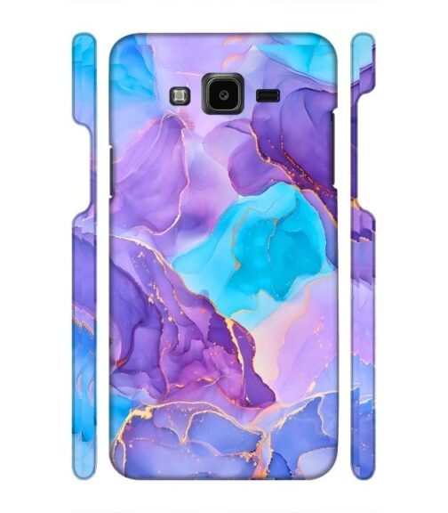 Abstract Multicolored marbel textured background Samsung Galaxy J7 (2016) Mobile Cover