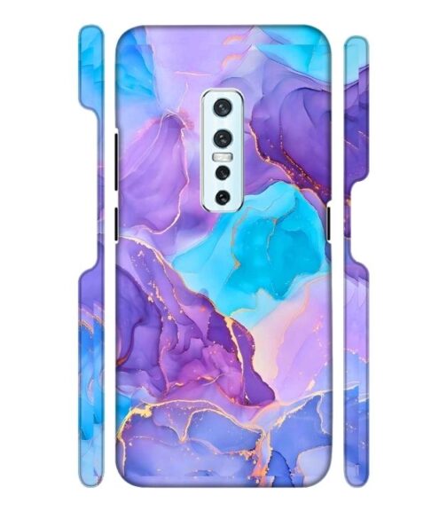 Abstract Multicolored marbel textured background Vivo V17 Pro Mobile Cover
