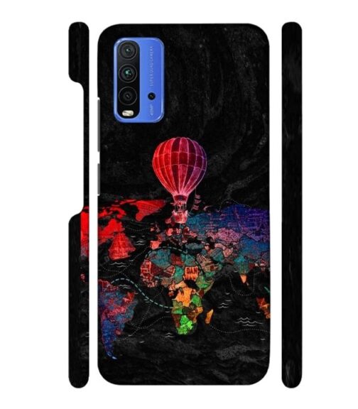 World map Redmi 9 Power Mobile Cover