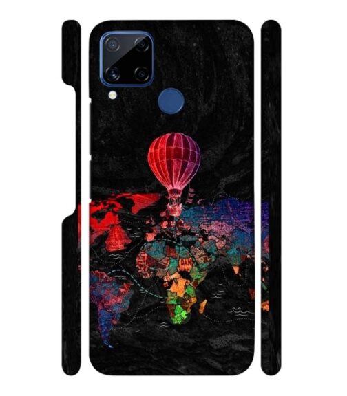 World map Realme C15 Mobile Cover