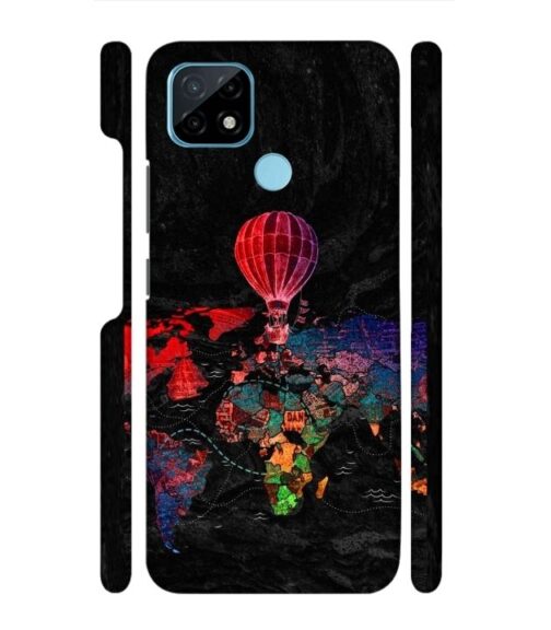 World map Realme C21 Mobile Cover