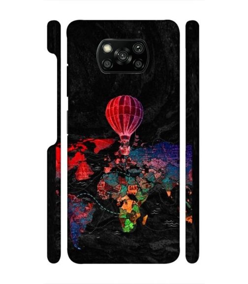 World map Poco X3 Mobile Cover