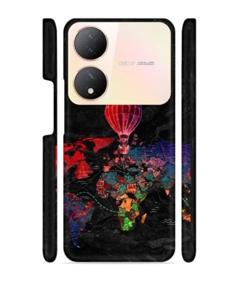 World map Vivo Y100 (5G) Mobile Cover