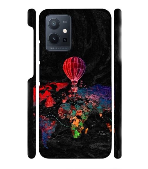 World map Vivo Y75 (5G) Mobile Cover