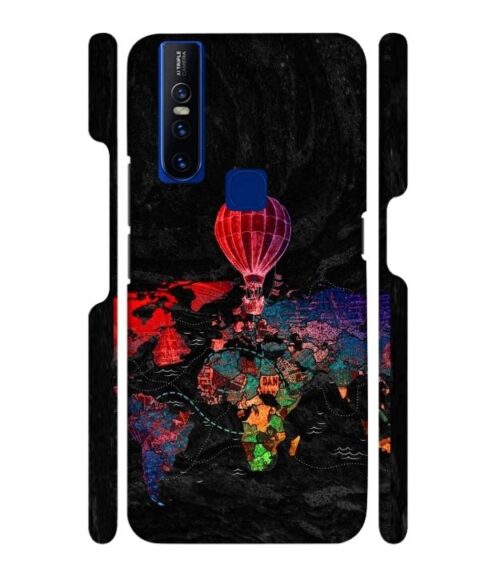 World map Vivo V15 Mobile Cover
