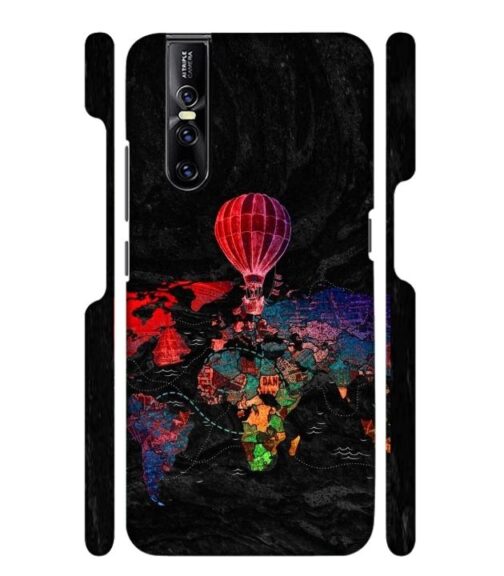 World map Vivo V15 Pro Mobile Cover