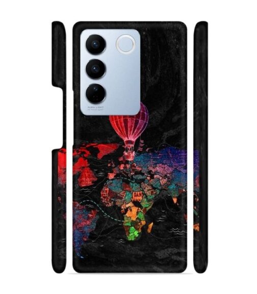 World map Vivo V27 5G Mobile Cover