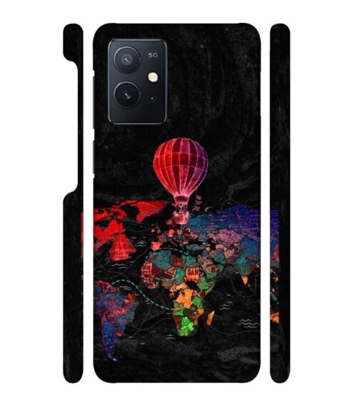 World map iQOO Z6 Mobile Cover