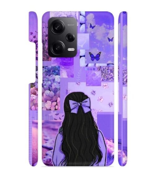 Girl with neon background Redmi Note 12 (5G) Mobile Cover