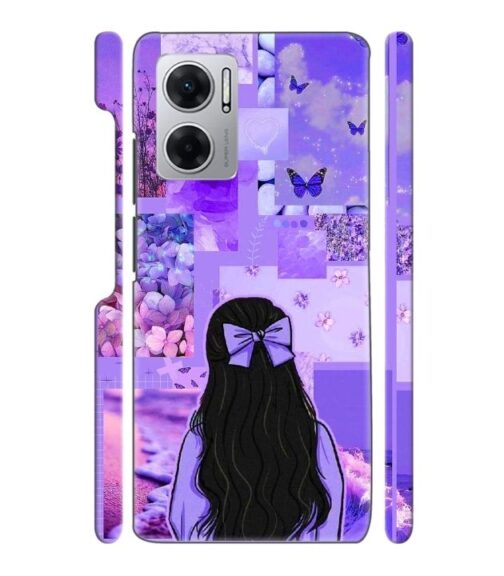 Girl with neon background Redmi 11 Prime (5G) Mobile Cover