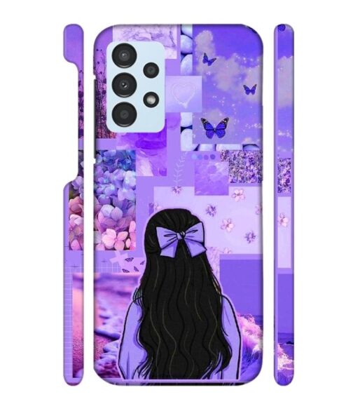Girl with neon background Samsung Galaxy A23 Mobile Cover