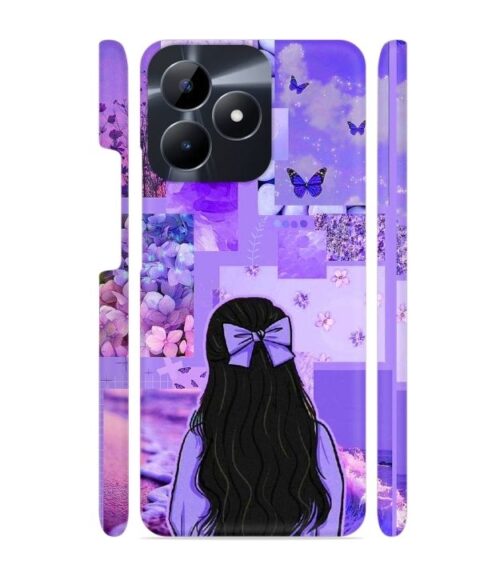 Girl with neon background Realme C53 Mobile Cover
