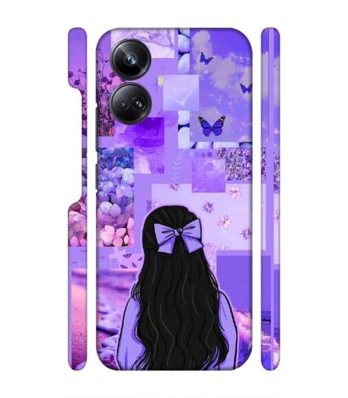 Girl with neon background Realme 10 Pro Plus (5G) Mobile Cover