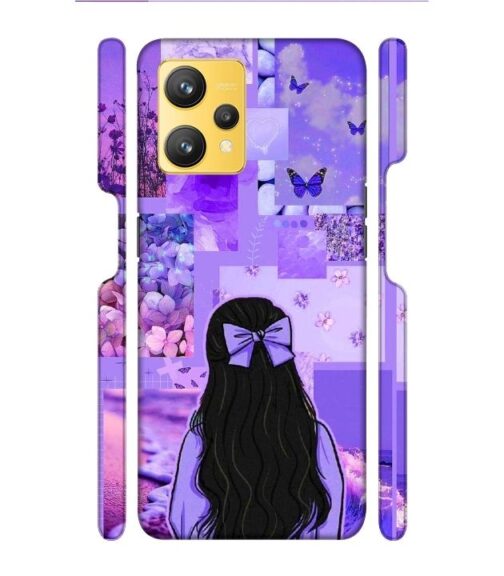 Girl with neon background Realme 9 Mobile Cover