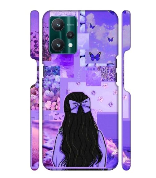 Girl with neon background Realme 9 Pro Mobile Cover