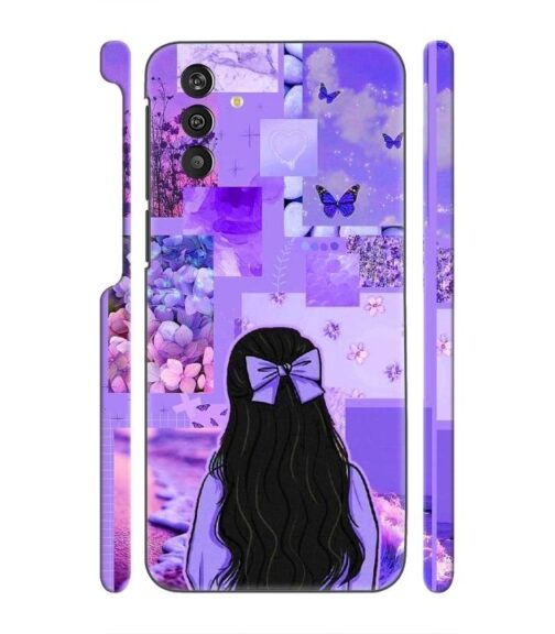 Girl with neon background Samsung Galaxy M13 4G Mobile Cover