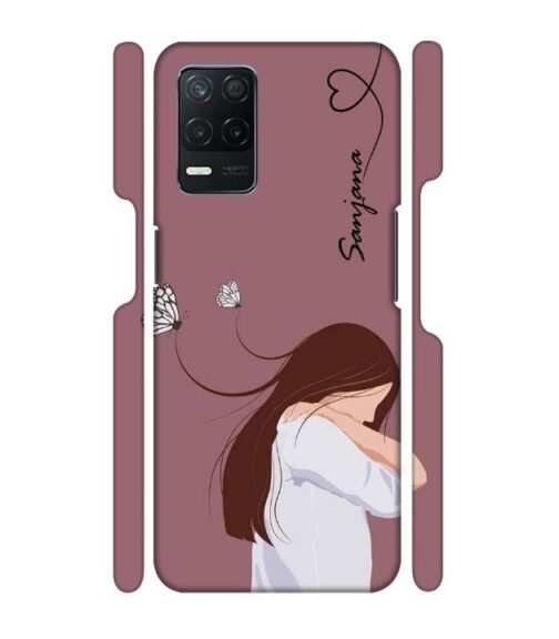 Customize Text with girl Realme 9 (5G) Mobile Cover