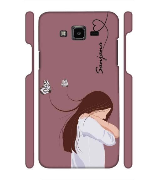 Customize Text with girl Samsung Galaxy J7 (2016) Mobile Cover