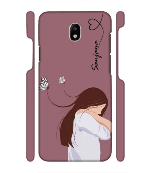Customize Text with girl Samsung Galaxy J7 (2017) Mobile Cover