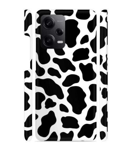 Black & white abstract design Redmi Note 12 (5G) Mobile Cover
