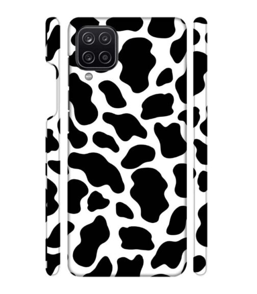Black & white abstract design Samsung Galaxy A12 Mobile Cover