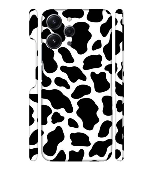 Black & white abstract design Redmi 12 (5G) Mobile Cover