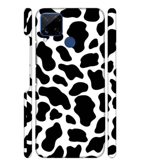 Black & white abstract design Realme C15 Mobile Cover