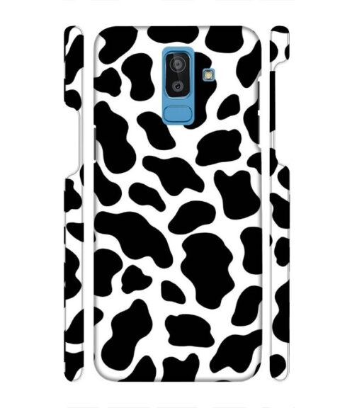 Black & white abstract design Samsung Galaxy J8 Mobile Cover