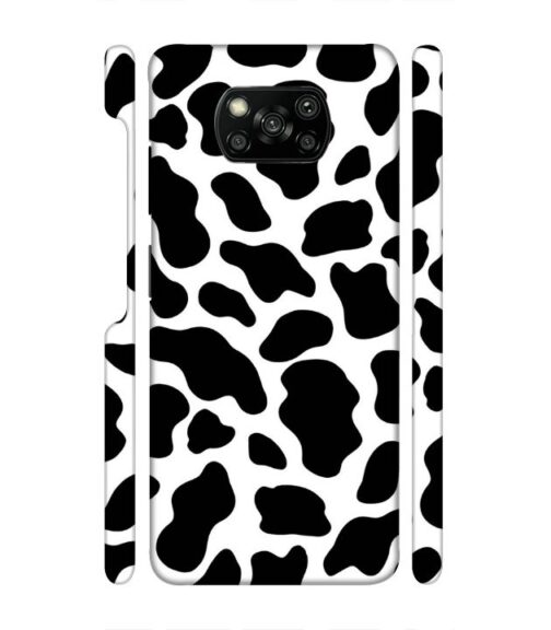 Black & white abstract design Poco X3 Mobile Cover