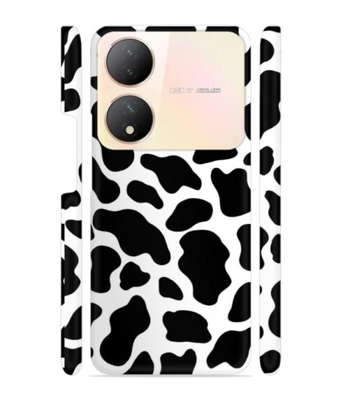 Black & white abstract design Vivo Y100 (5G) Mobile Cover