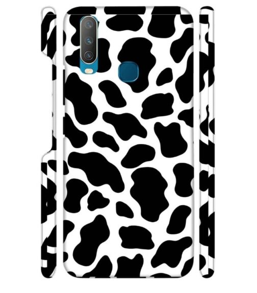 Black & white abstract design Vivo Y15 Mobile Cover