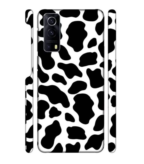 Black & white abstract design iQOO Z3 Mobile Cover