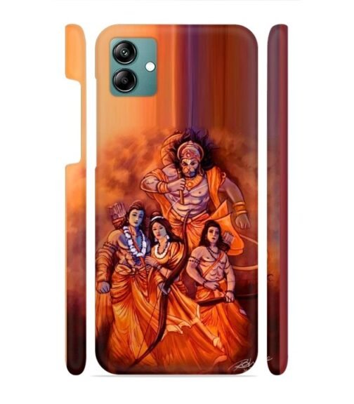 Lords Hanuman with ram ji family Samsung Galaxy F04 Mobile Cover