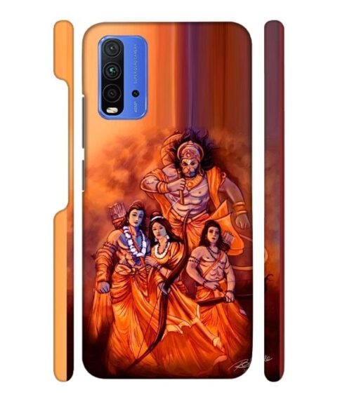 Lords Hanuman with ram ji family Redmi 9 Power Mobile Cover