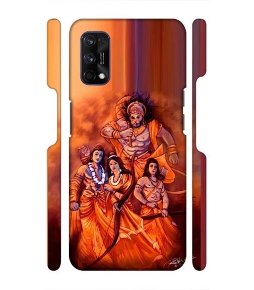 Lords Hanuman with ram ji family Realme 7 Pro Mobile Cover