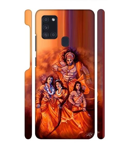 Lords Hanuman with ram ji family Samsung Galaxy A21 S Mobile Cover