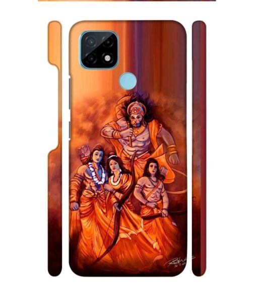 Lords Hanuman with ram ji family Realme C21 Mobile Cover