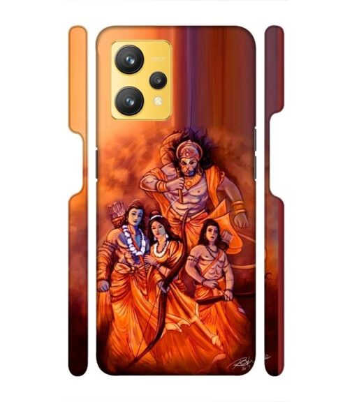 Lords Hanuman with ram ji family Realme 9 Mobile Cover
