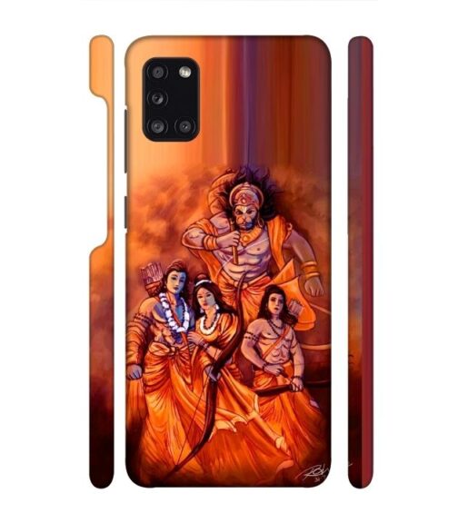 Lords Hanuman with ram ji family Samsung Galaxy A31 Mobile Cover